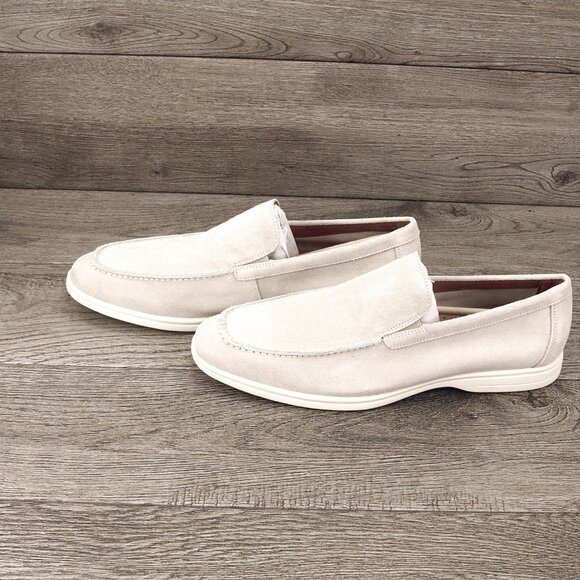 * NIB * $120 Steve Madden LINUX Loafers 12 M Beige Suede Bloomingdales main image 8